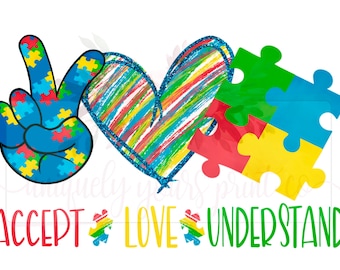 Free Free 209 Peace Love Autism Svg SVG PNG EPS DXF File