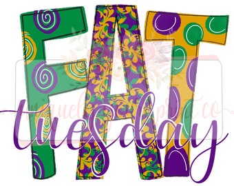 Mardi Gras PNG | Hand drawn Design | Sublimation | Digital Download| Fat Tuesday | New Orleans | Bourbon St | French Quarter