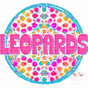 Leopards digital design download cheetah tie dye with glitter frame | PNG | Instant Printable Design  | Sublimation Design | hand drawn