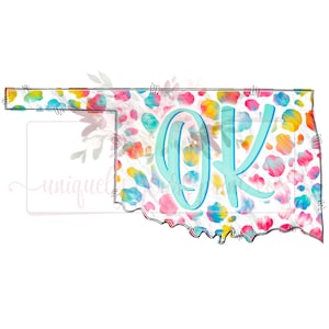 Oklahoma leopard tie dye digital design | Hand drawn | Sublimation | Digital design Download | PNG |