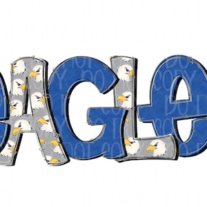 Adler digital design | Handgezeichnet | Schulgeist | Digitaler Download | Gymnasium Maskottchen png |