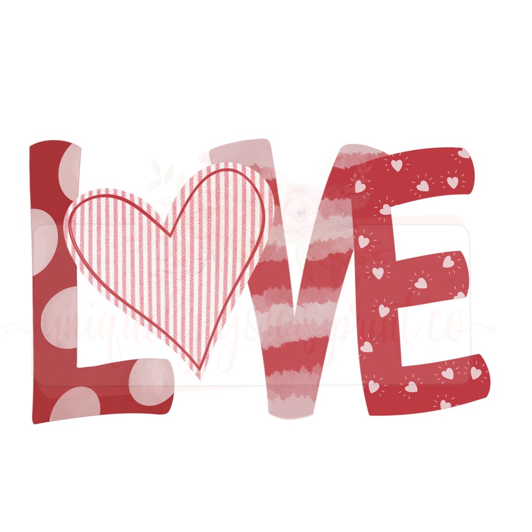 Valentines Day PNG | Hand Drawn Design | Sublimation | Digital Download ...