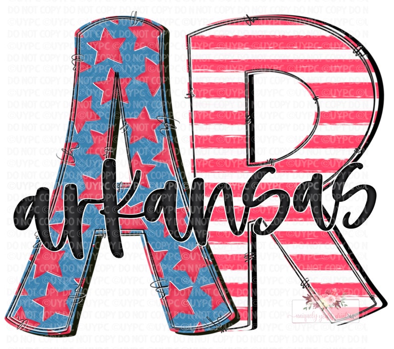 Arkanas Lettering Arkansas Patriotic Digital Design | PNG |instant Download | Hand Drawn ...