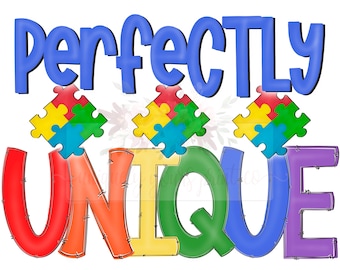 Piezas de rompecabezas para la concienciación sobre el autismo PNG/Dibujadas a mano, Sublimación (Descarga digital)