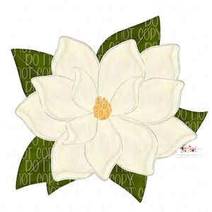 Magnolia croquis dessin numérique 2 | téléchargement de conception numérique | | Dessin Magnolia | Dessiné à la main | PNG | Sublimation | conception de fleurs