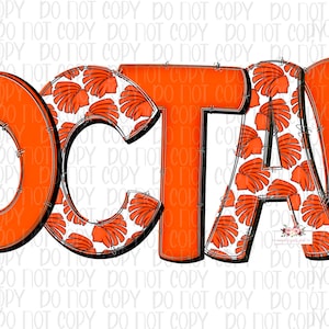 Choctaws Digital design | Hand drawn | School Spirit | Instant Download | Mascot | Orange Black & White| choctaws mascot fill pattern