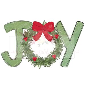 Joy Light Green wreath center | Baby Jesus |Christmas |  Printable Design | instant Download | PNG | Sublimation | Hand Drawn | Nativity