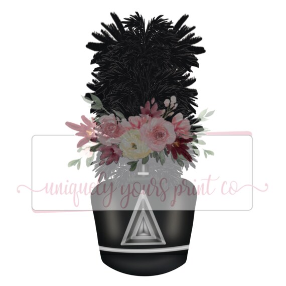 Drum Major Shako Doodle Hand Drawn PNG 