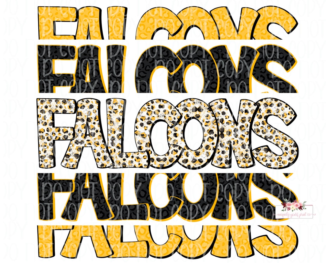 Falcons Mascot Digital Design | Cheetah Tie Dye & Leopard PNG (digital ...