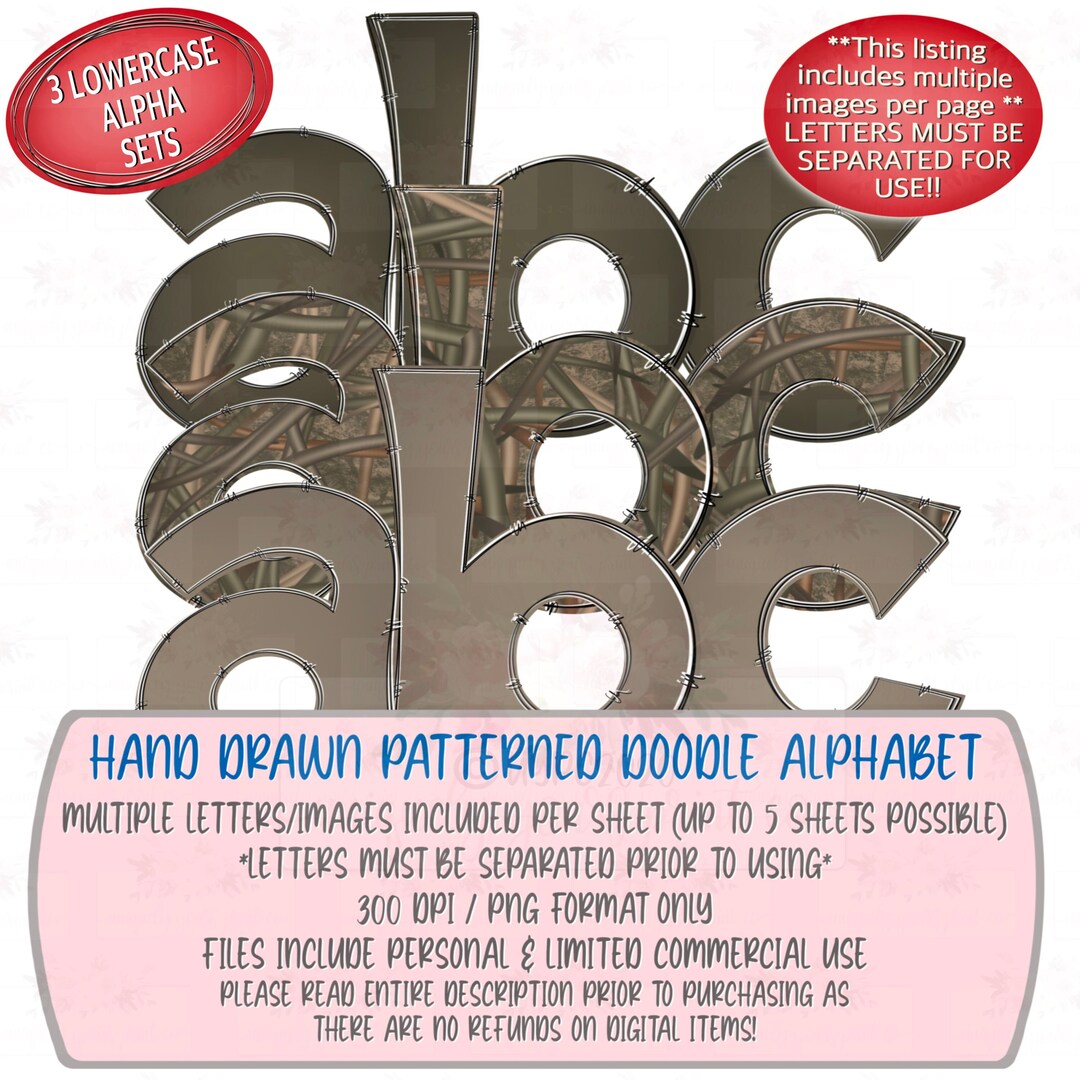 Marsh Grass Camouflage Alpha Set Lowercase Only Camo, Olive & Taupe