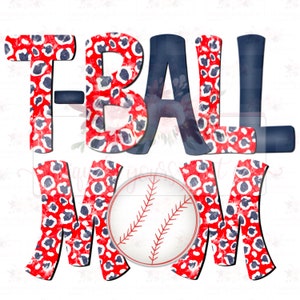 T-ball Mom Doodle | Hand drawn | PNG | Sublimation | baseball mom |  Digital Download | Mom Life | Sports