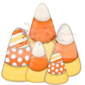Candy Corn group Doodle | hand drawn l Instant Download | Fall | PNG | Halloween Sublimation | Digital Design |