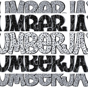 Black and Gray Lumberjax digital design | Hand drawn | Mascot Printable Stack | School Spirit | Digital Download | high school Mascot png |