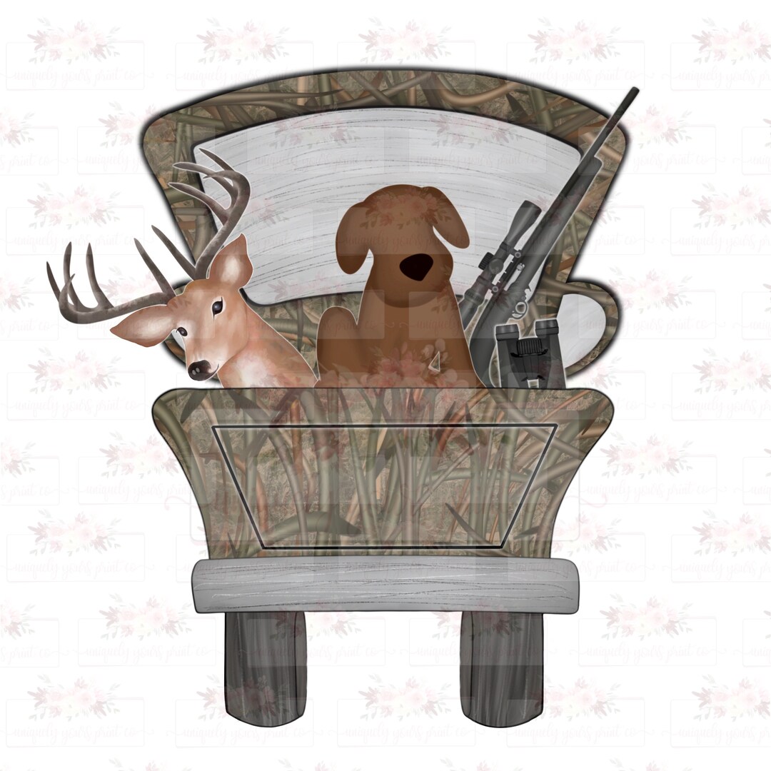 Camo Deer Hunting Truck Digital Design | PNG | Instant Digital Download | Sublimation Design ...