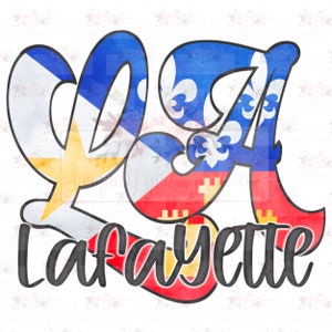 Bright Tones Acadian Flag Retro LA | Lafayette LA | Acadiana | Louisiana | Cajun retro | Hand drawn | PNG | Sublimation | Digital design