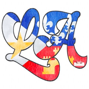 Bright Tones Acadian Flag Retro LA | Acadiana | Louisiana | Cajun retro | Hand drawn | PNG | Sublimation | Digital design