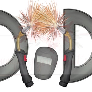 Welder Dad | Hand drawn | Doodle Design | Sublimation | Digital Download | PNG |  | Father&#39;s Day design | Welding | Blacksmith | Torch
