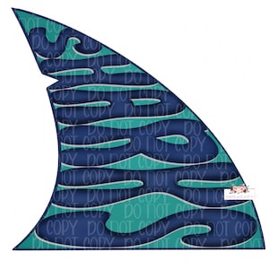 Teal and Navy Sharks mascot doodle digital design | Hand drawn | School Spirit | Digital Download | school Mascot png