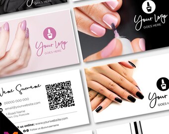 Custom Business Card Printing | Nail artist beautician nails beauty art female hands businesses