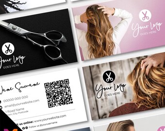 Custom Business Card Printing | Hair salon stylist hair dresser hairdressing beauty female beautician businesses