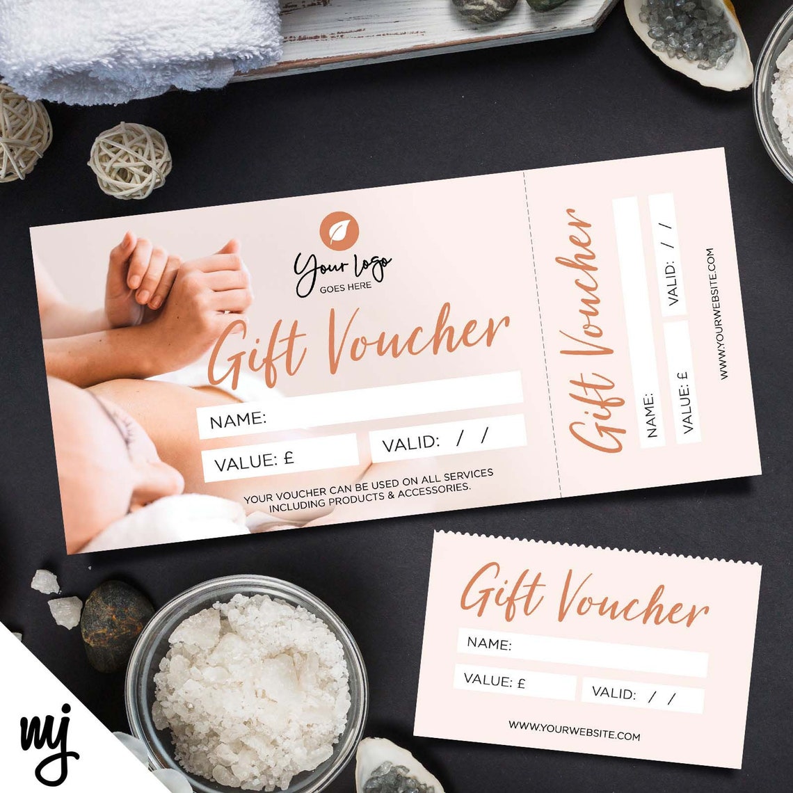 Custom Printed Gift Vouchers Perforated Stubs Massage Etsy UK
