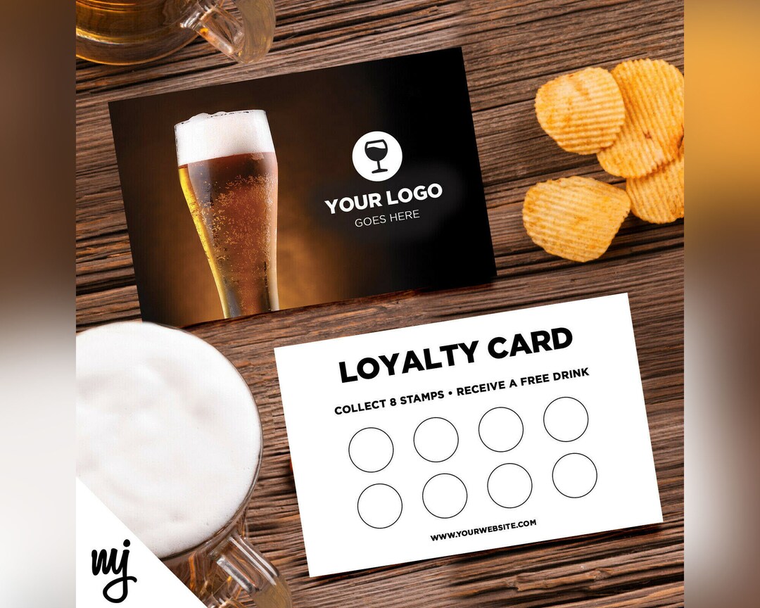 Custom Printed Loyalty Cards | Beer / Drink / Pub / Restaurant ...