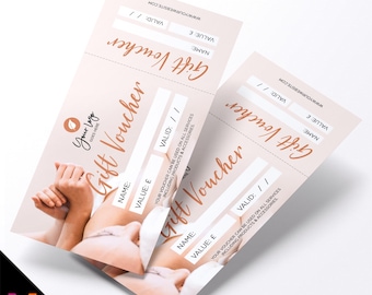 Custom printed gift vouchers | Perforated stubs | Massage therapy masseur beauty therapy therapist business 04