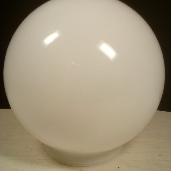 Small Milk Glass full moon style ceiling replacement globe.