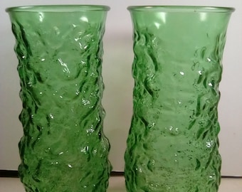 2 EO Brody tall Green vase