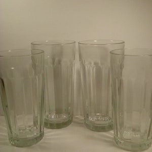 Set of 4 Libby Tall Clear Drinking Glasses 