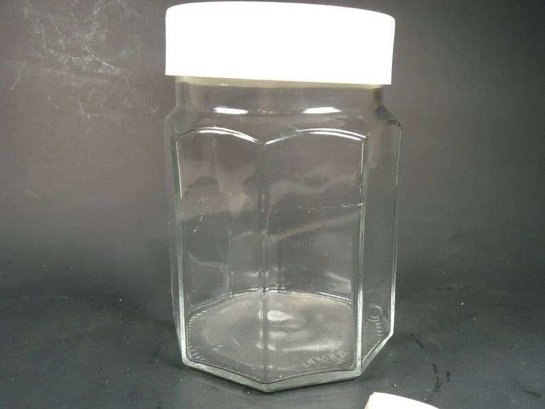 Clear Glass Storage Container Wide Mouth With Lid