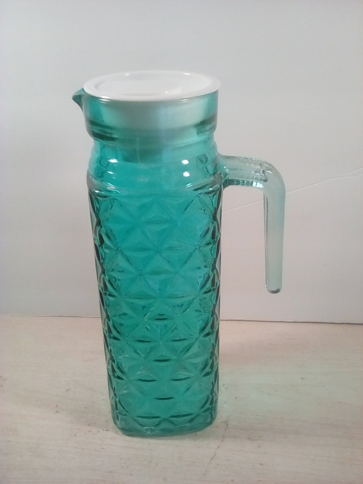 Turquoise Color Refrigerator Glass Jug / Pitcher With Handle Etsy
