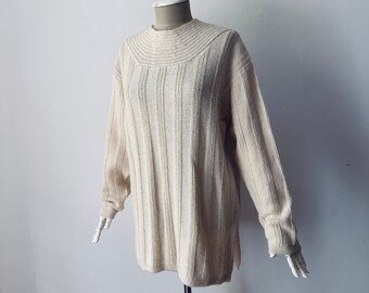 100% Alpaca Wool - Women's Loose fit Knit Sweater