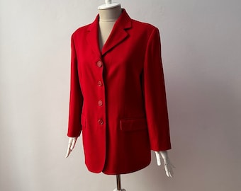 ジャケット・アウター [SullneArchives] 90s Wool Mode Blouson 90s Chanel Navy Wool Jacket | XS - Lucky Vintage