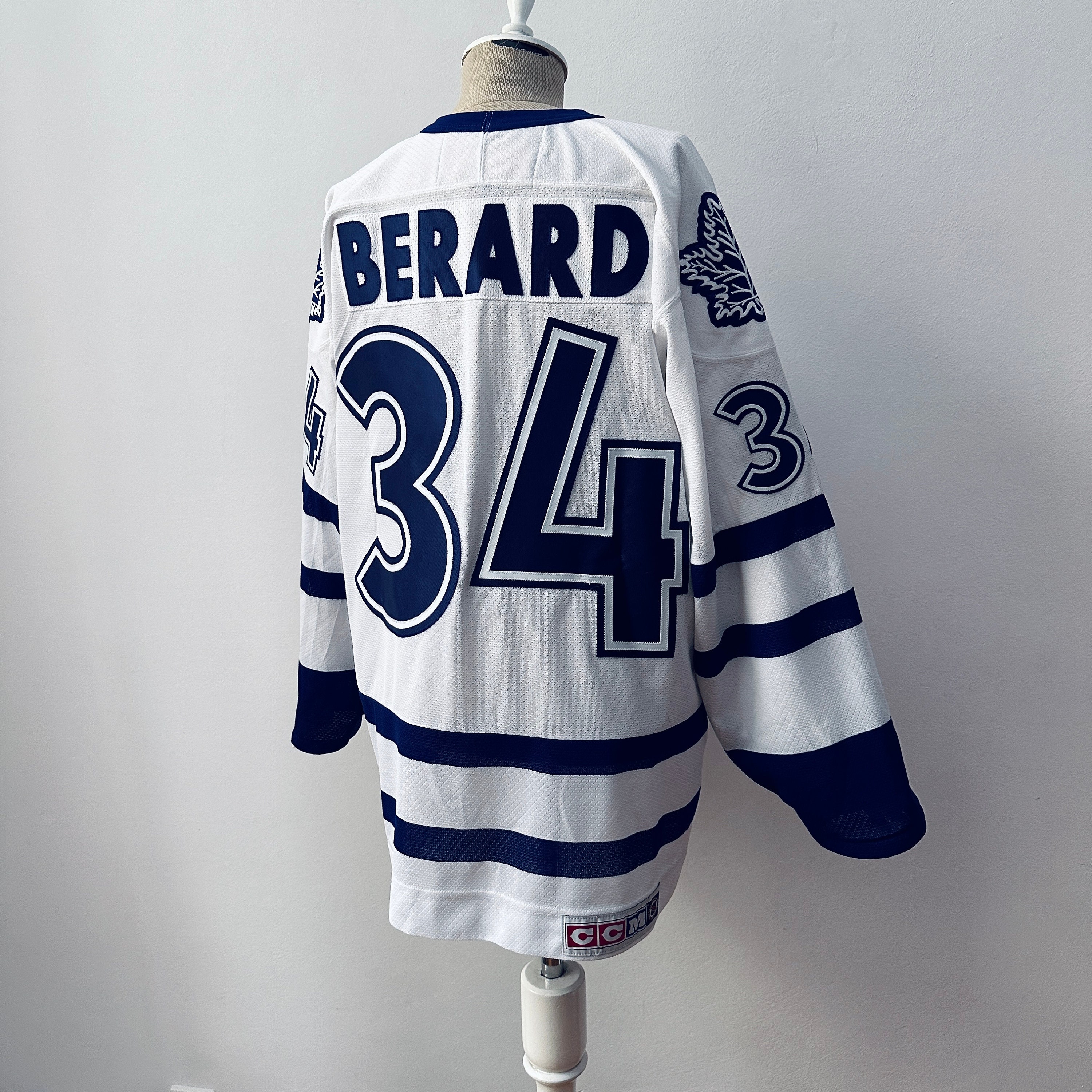 Vintage Bryan Berard 34 CCM Toronto Maple Leafs NHL 