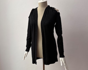 100% Soft Merino Wool V-neck Knit Cardigan Sweater