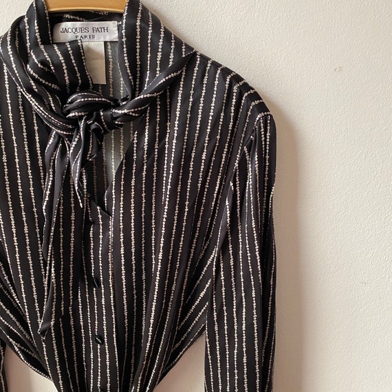 Vintage Jacques Fath Silk Blouse / Shirt Women