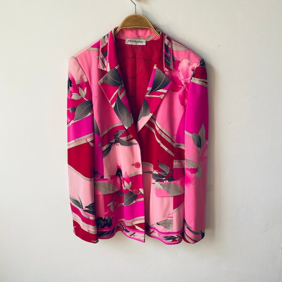 Vintage LEONARD PARIS Silk Blazer / Jacket