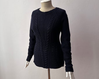 SWEATER AHOI MAMAN Navy Blue Women's Sailor Sweater With - Etsy