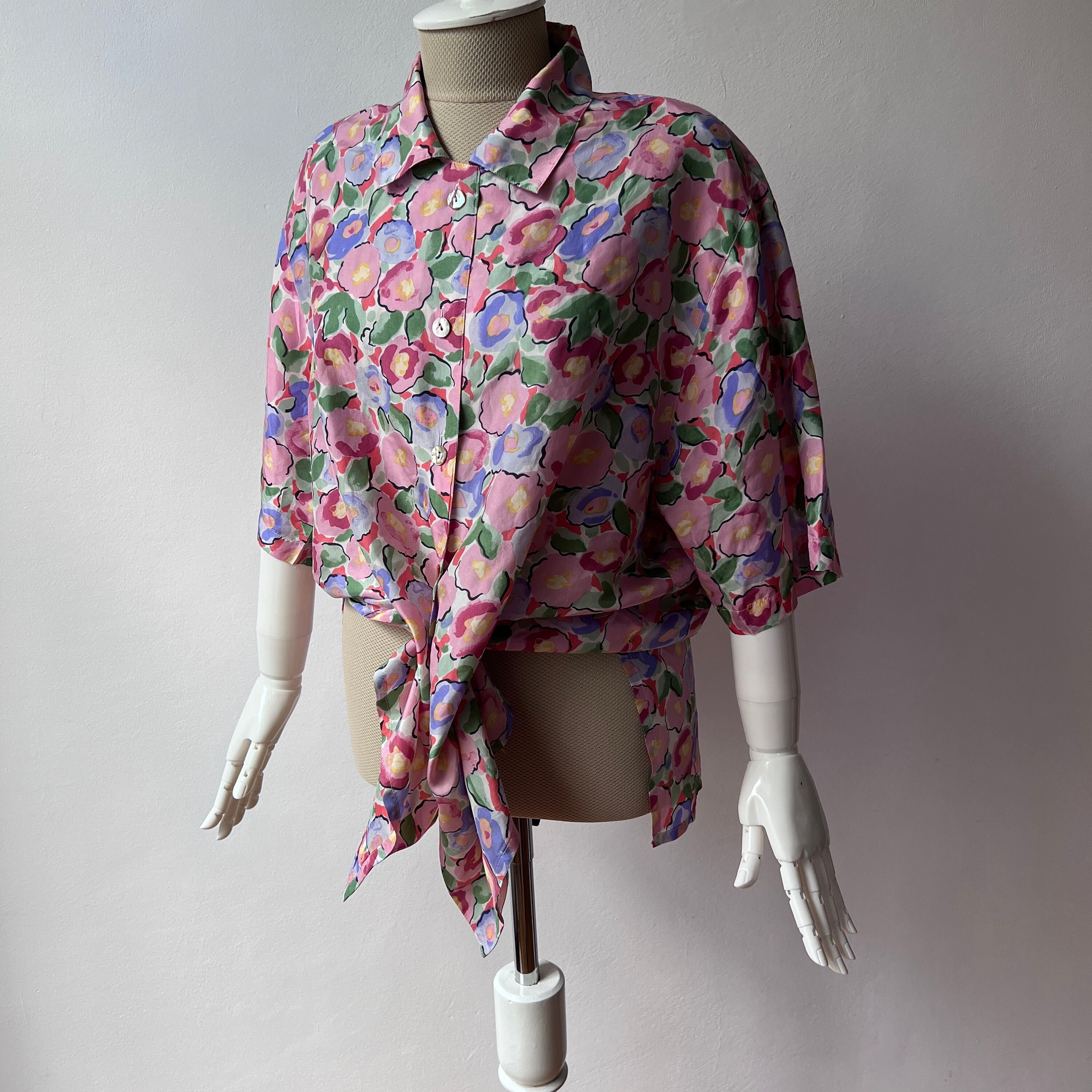 Japan Floral Blouse - Etsy