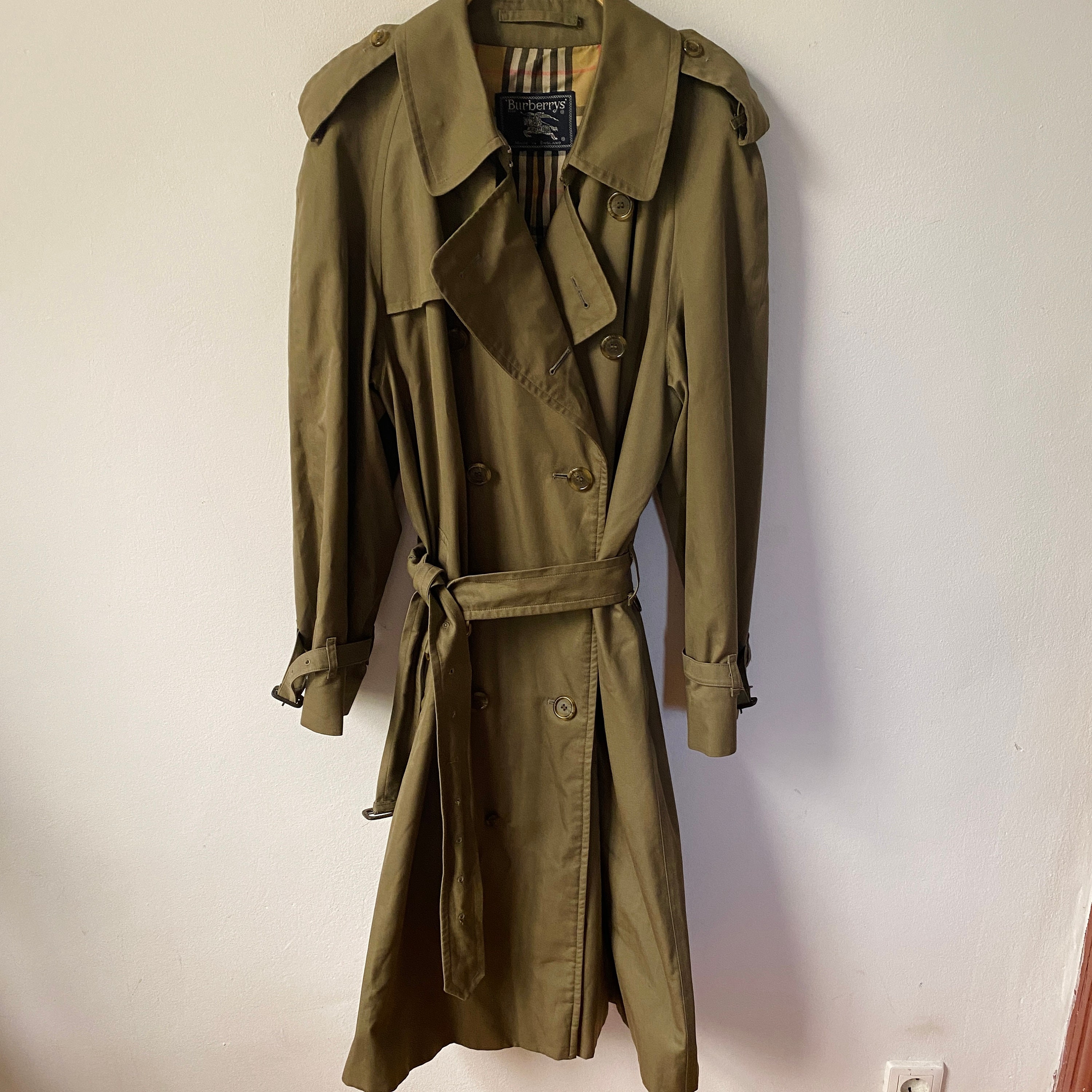 Vintage BURBERRY Westminster Trench Coat / Overcoat Jacket / | Etsy