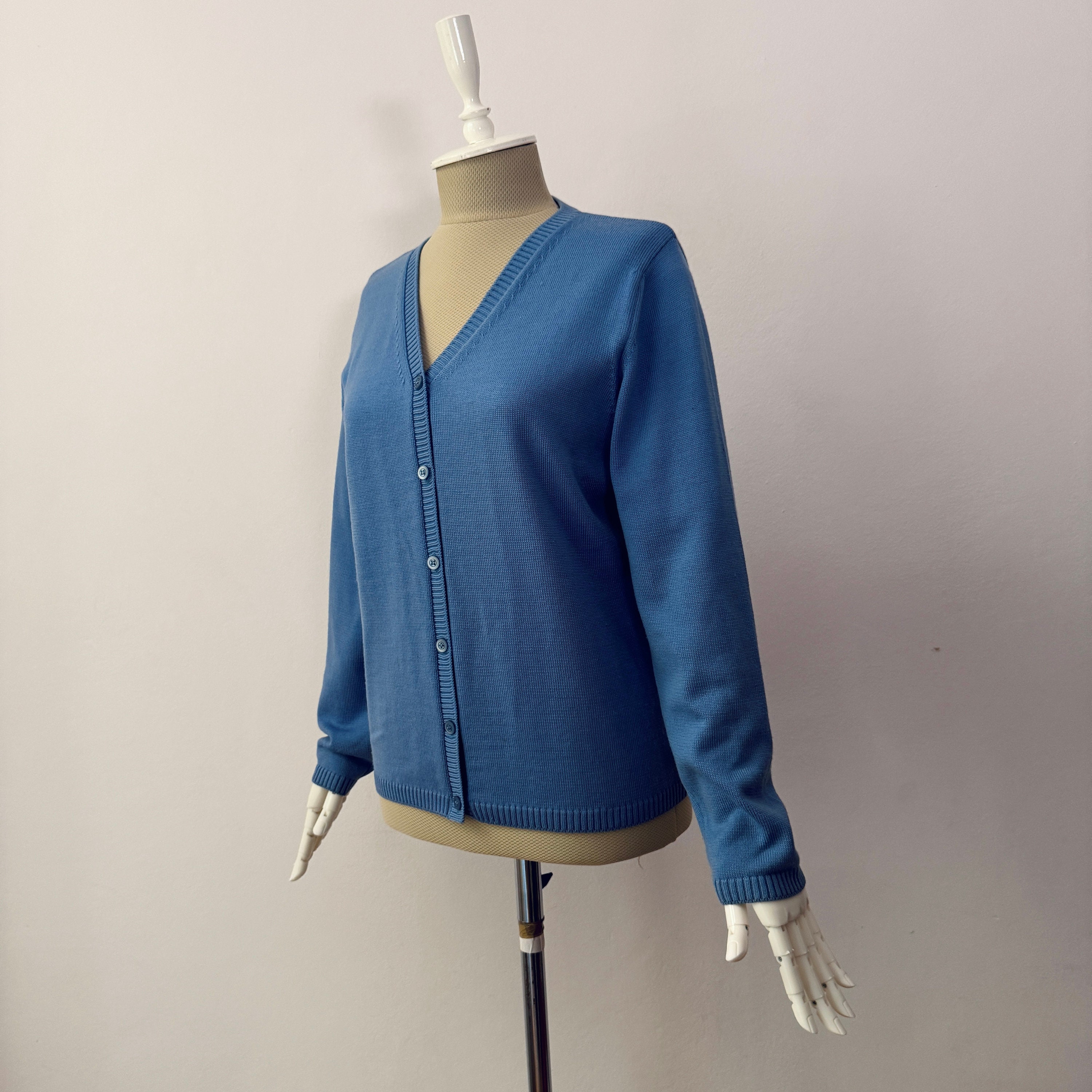 Vintage Sportswear by Jagger Shetland Wool Sweater Mens XL Blue
