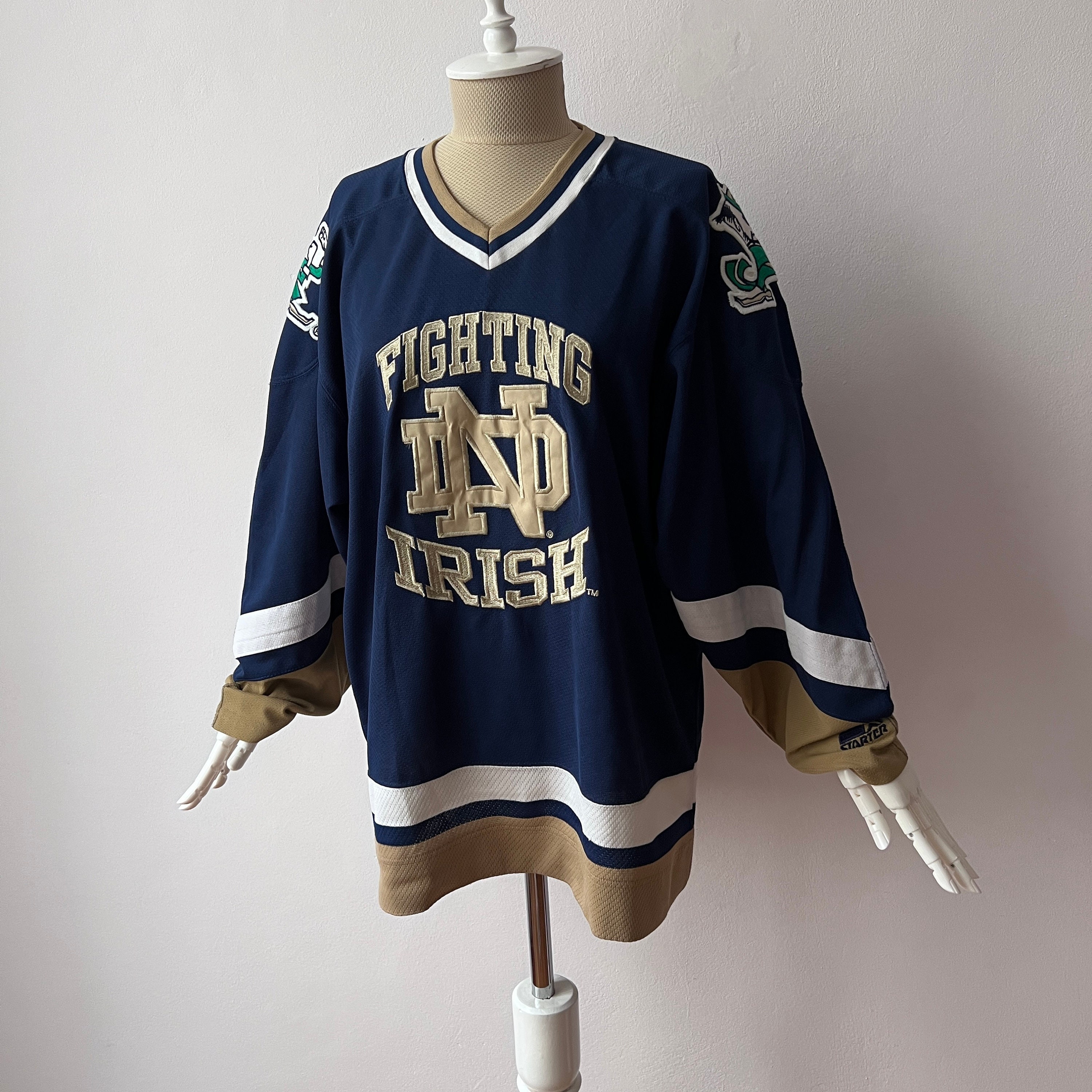 Starter Notre dame hockey Jersey- Love, love this - Depop