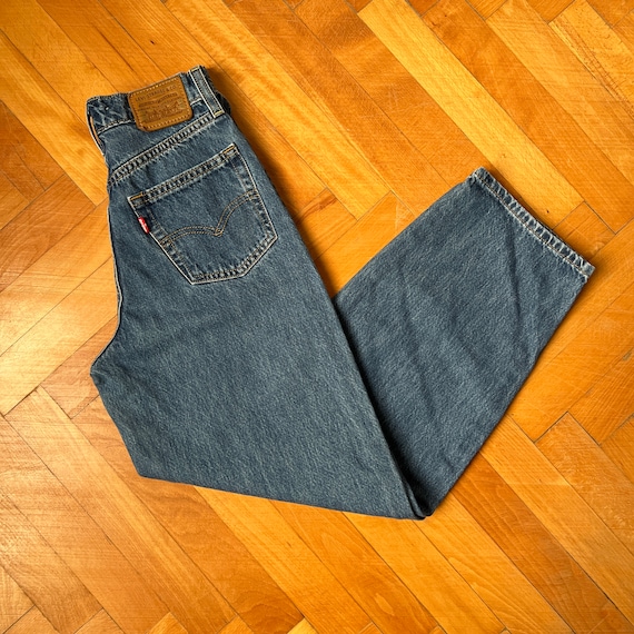 LEVIS High Waist Jeans Ballonbein / Damen Jeans / Stone Wash - Etsy
