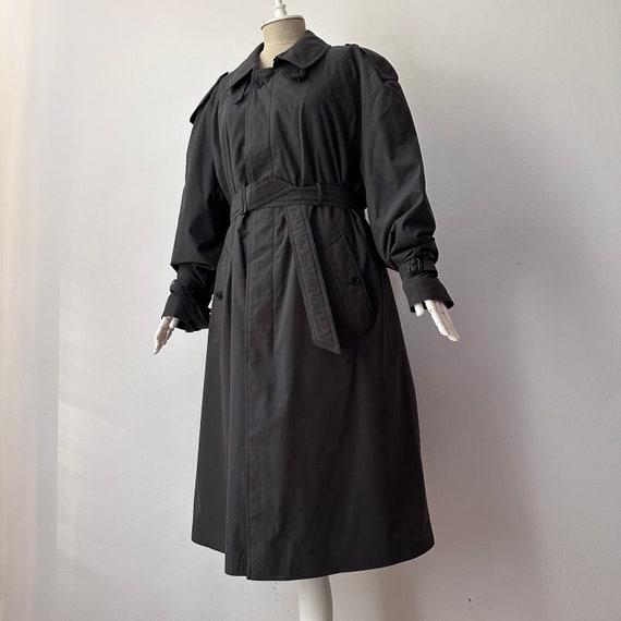 90's Vintage -  Trench Coat Military Style Belted… - image 1