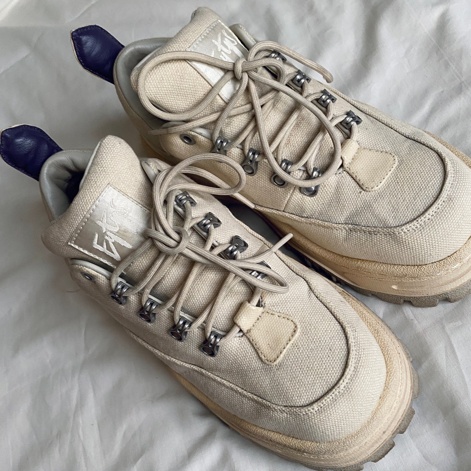 eytys beige suede michigan boots