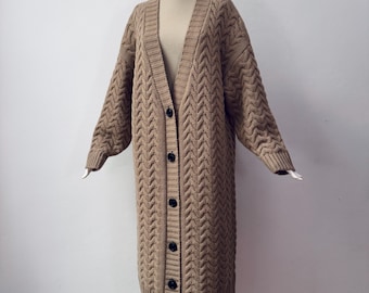 ヴィンテージ LES COPAINS - 100%ピュアカシミヤ クルーネック ルーズ