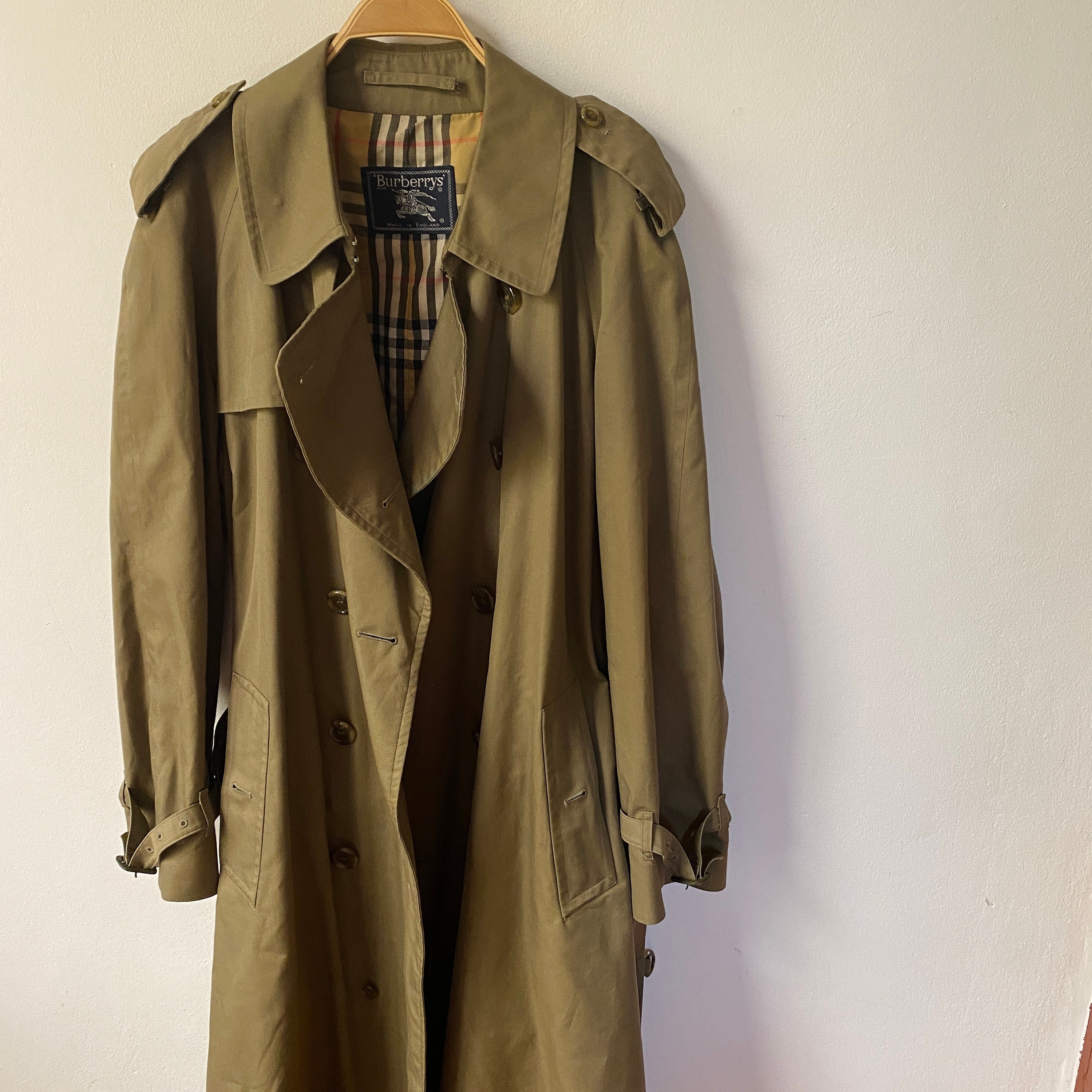 Vintage BURBERRY Westminster Trench Coat / Overcoat Jacket / | Etsy
