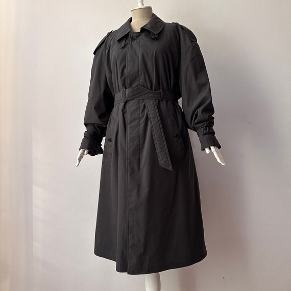 90's Vintage -  Trench Coat Military Style Belted… - image 2