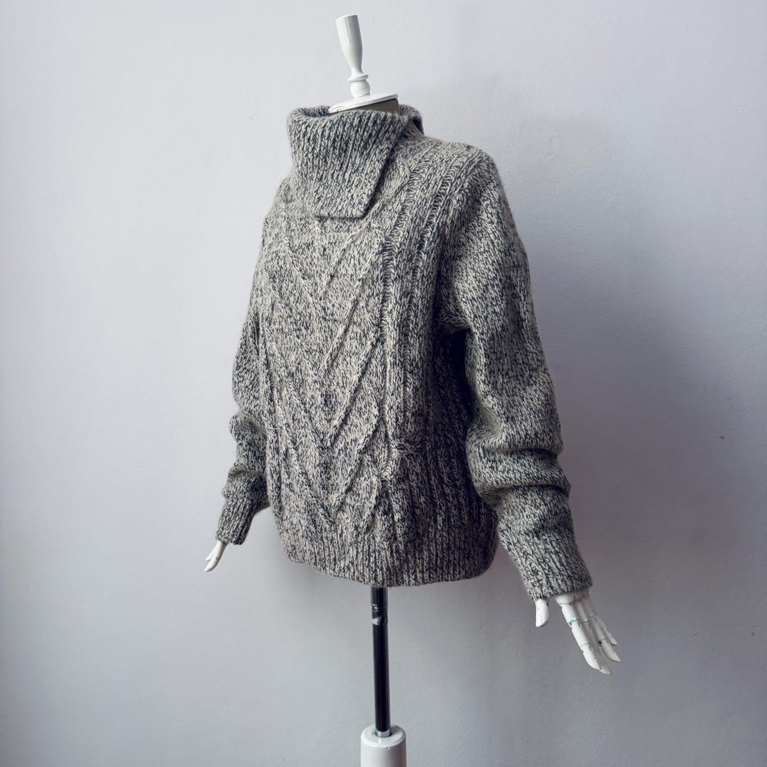 Yanka Jumper | Women’s Autumn Striped High-Neck Knitted Jumper